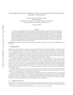 Interestingness Elements for Explainable Reinforcement Learning:
  Understanding Agents' Capabilities and Limitations