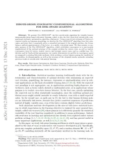 Zeroth-order Stochastic Compositional Algorithms for Risk-Aware Learning