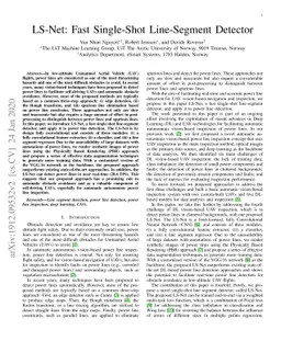 LS-Net: Fast Single-Shot Line-Segment Detector