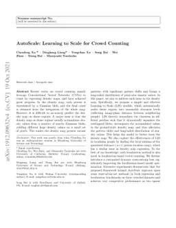 AutoScale: Learning to Scale for Crowd Counting and Localization