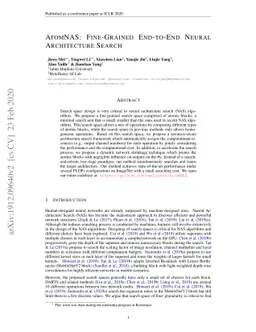 AtomNAS: Fine-Grained End-to-End Neural Architecture Search