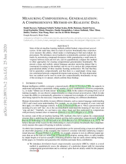 Measuring Compositional Generalization: A Comprehensive Method on
  Realistic Data