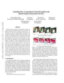 Something-Else: Compositional Action Recognition with Spatial-Temporal
  Interaction Networks