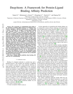 DeepAtom: A Framework for Protein-Ligand Binding Affinity Prediction