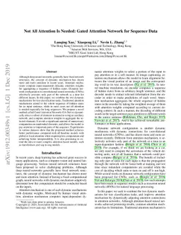 Not All Attention Is Needed: Gated Attention Network for Sequence Data