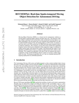 RST-MODNet: Real-time Spatio-temporal Moving Object Detection for
  Autonomous Driving