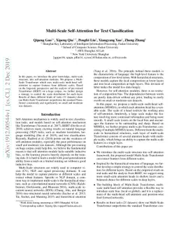 Multi-Scale Self-Attention for Text Classification