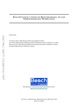 BenchCouncil's View on Benchmarking AI and Other Emerging Workloads