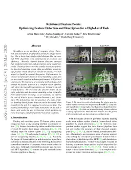 Reinforced Feature Points: Optimizing Feature Detection and Description
  for a High-Level Task