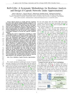 ReD-CaNe: A Systematic Methodology for Resilience Analysis and Design of
  Capsule Networks under Approximations