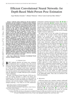 Efficient Convolutional Neural Networks for Depth-Based Multi-Person
  Pose Estimation