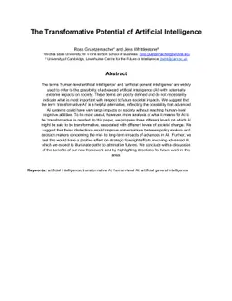 The Transformative Potential of Artificial Intelligence