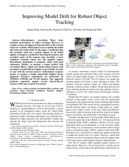 Improving Model Drift for Robust Object Tracking