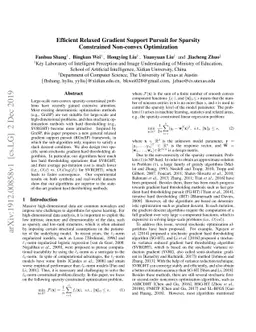 Efficient Relaxed Gradient Support Pursuit for Sparsity Constrained
  Non-convex Optimization