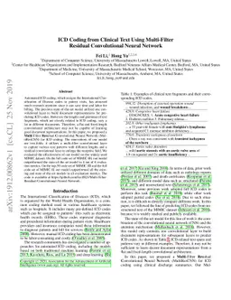 ICD Coding from Clinical Text Using Multi-Filter Residual Convolutional
  Neural Network