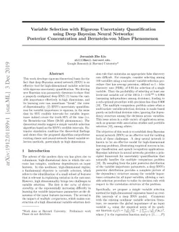 Variable Selection with Rigorous Uncertainty Quantification using Deep
  Bayesian Neural Networks: Posterior Concentration and Bernstein-von Mises
  Phenomenon