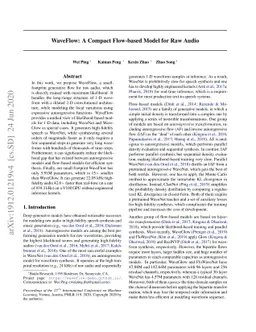 WaveFlow: A Compact Flow-based Model for Raw Audio