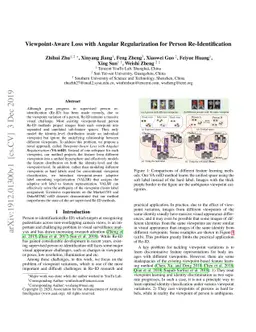Viewpoint-Aware Loss with Angular Regularization for Person
  Re-Identification