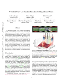 A Context-Aware Loss Function for Action Spotting in Soccer Videos