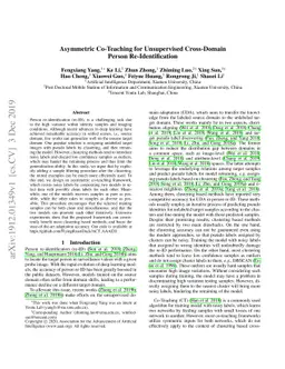 Asymmetric Co-Teaching for Unsupervised Cross Domain Person
  Re-Identification