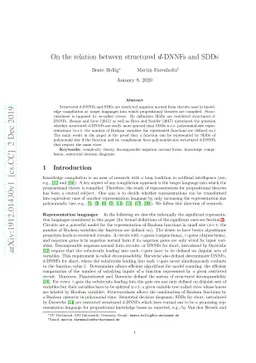 On the relation between structured $d$-DNNFs and SDDs