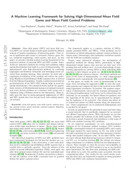 A Machine Learning Framework for Solving High-Dimensional Mean Field
  Game and Mean Field Control Problems