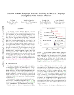 Siamese Natural Language Tracker: Tracking by Natural Language
  Descriptions with Siamese Trackers