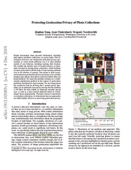 Protecting Geolocation Privacy of Photo Collections