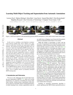 Learning Multi-Object Tracking and Segmentation from Automatic
  Annotations