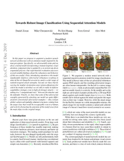 Towards Robust Image Classification Using Sequential Attention Models