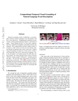 Compositional Temporal Visual Grounding of Natural Language Event
  Descriptions