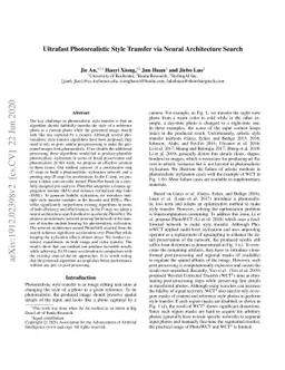 Ultrafast Photorealistic Style Transfer via Neural Architecture Search