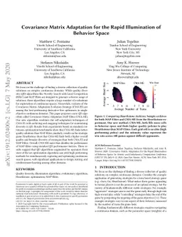 Covariance Matrix Adaptation for the Rapid Illumination of Behavior
  Space