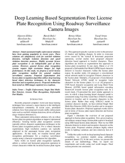 Deep Learning Based Segmentation Free License Plate Recognition Using
  Roadway Surveillance Camera Images
