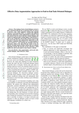 Effective Data Augmentation Approaches to End-to-End Task-Oriented
  Dialogue