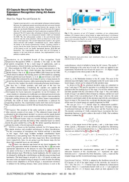E2-Capsule Neural Networks for Facial Expression Recognition Using
  AU-Aware Attention