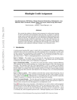 Hindsight Credit Assignment
