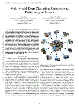 Multi-Modal Deep Clustering: Unsupervised Partitioning of Images