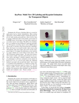KeyPose: Multi-View 3D Labeling and Keypoint Estimation for Transparent
  Objects