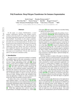 PolyTransform: Deep Polygon Transformer for Instance Segmentation