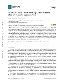 Waterfall Atrous Spatial Pooling Architecture for Efficient Semantic
  Segmentation