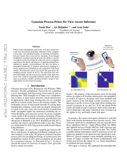 Gaussian Process Priors for View-Aware Inference