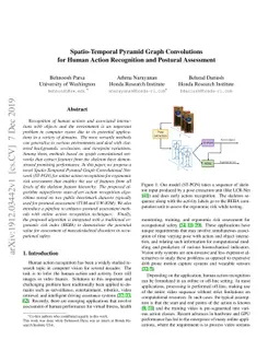 Spatio-Temporal Pyramid Graph Convolutions for Human Action Recognition
  and Postural Assessment