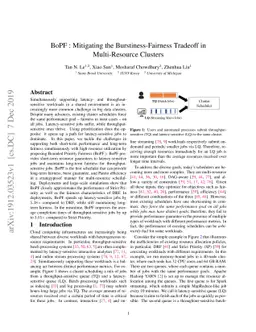 BoPF: Mitigating the Burstiness-Fairness Tradeoff in Multi-Resource
  Clusters