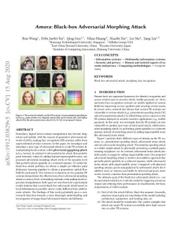 Amora: Black-box Adversarial Morphing Attack