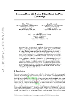 Learning Deep Attribution Priors Based On Prior Knowledge