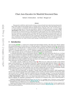 Chart Auto-Encoders for Manifold Structured Data