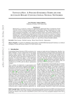 TentacleNet: A Pseudo-Ensemble Template for Accurate Binary
  Convolutional Neural Networks