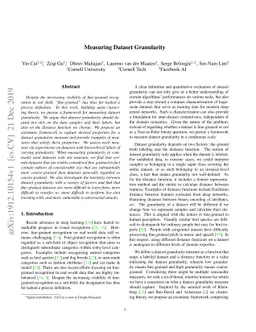 Measuring Dataset Granularity
