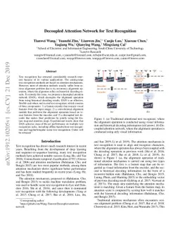Decoupled Attention Network for Text Recognition